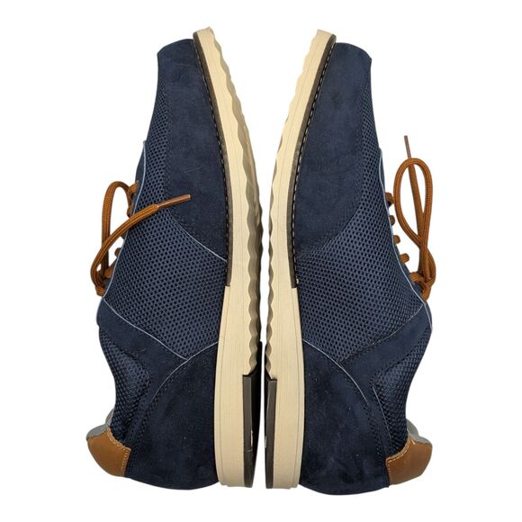 Hitchcock Wide Shoes  Comfortable Mens Navy Blue Casual Footwear Size 9E Sneaker main image 8